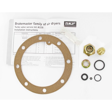 Skf Air Brake Dryer Valve Kit, 228 228